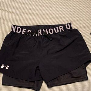 Under Armour Women's Dark Gray Athletic Shorts